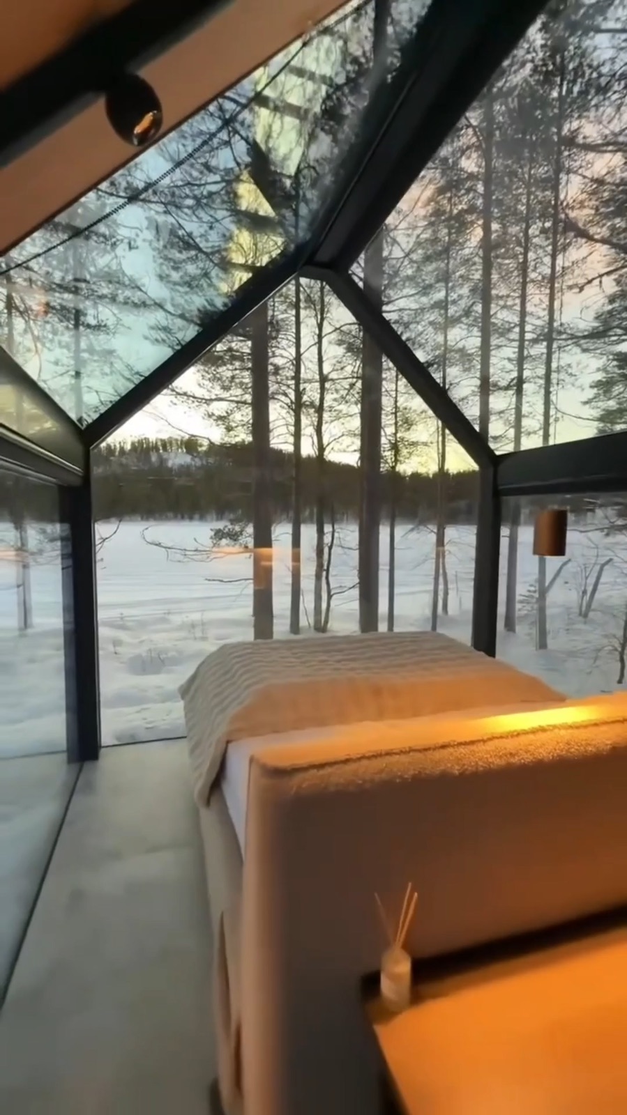 SENSE cabin with panoramic glass roof